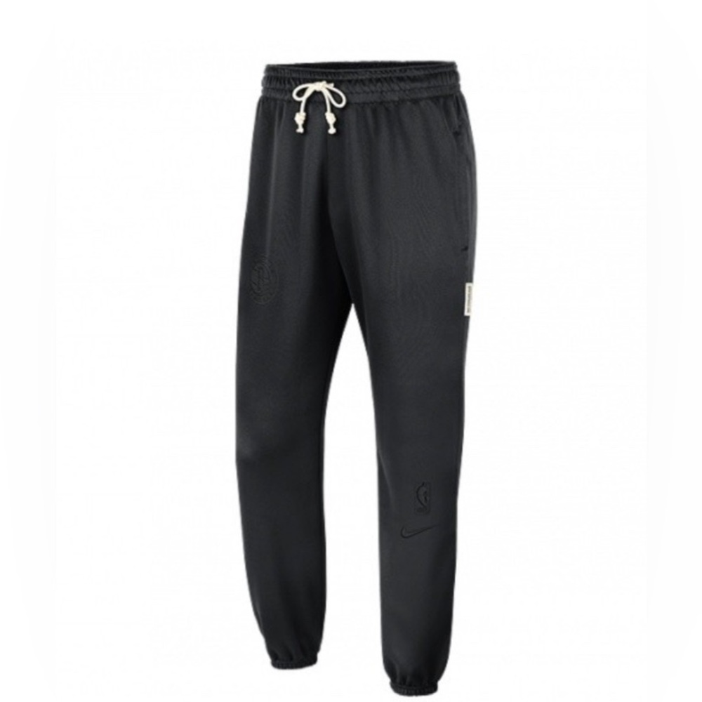 NIKE NBA BROOKLYN NETs STANDARD ISSUE DRI-FIT PANTS BLACK Size XXL